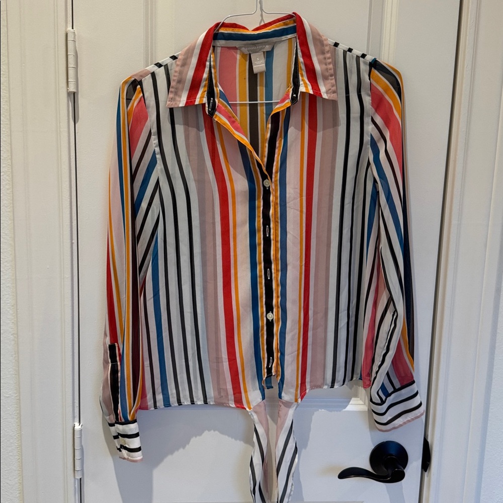 Banana Republic Colorful Striped Blouse